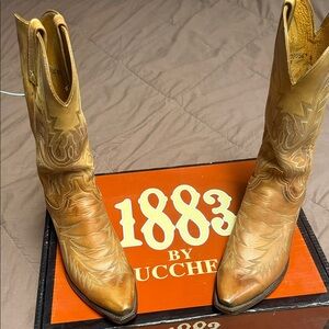 Lucchese 1883 Western Boots in Tan color